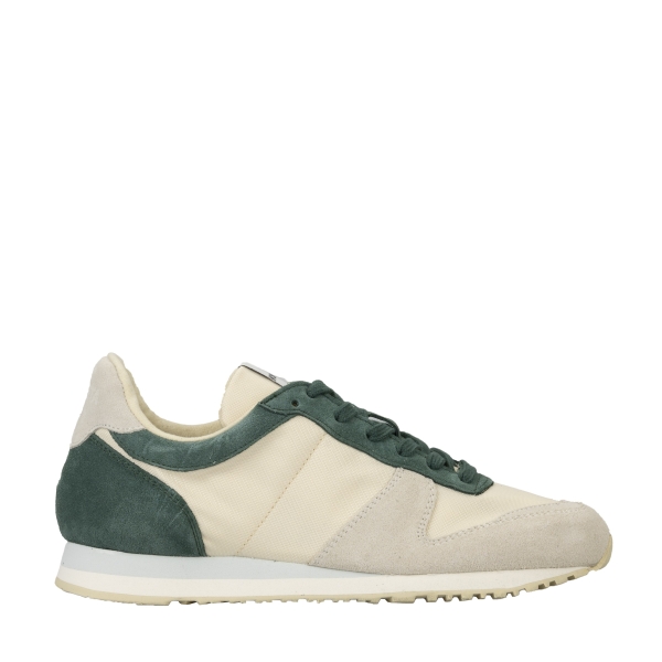 Beige / Deep Green Novesta Marathon pine Men's Running Shoes | UkMsOkvSOq4