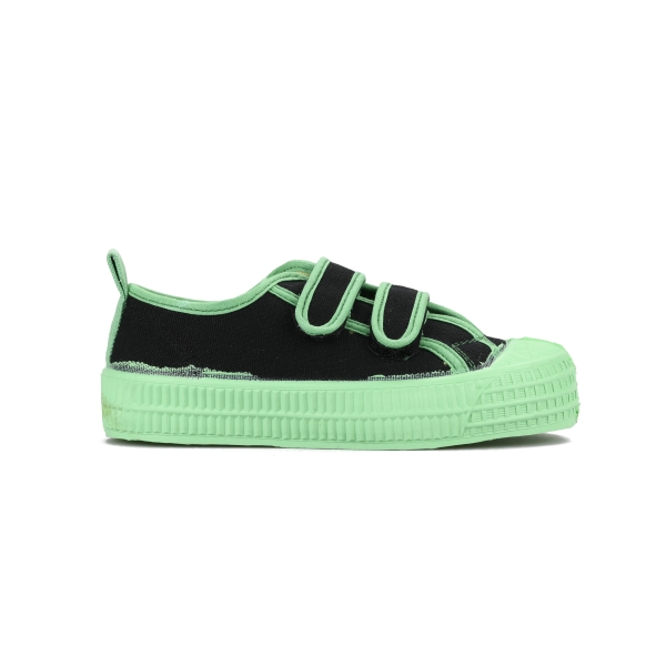 Dark Green Novesta S.M.Kid Velcro 60 Blk / 580 Grn Kids' Sneakers | cADXpxqHbN1